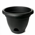 thumbnail image 1 of Bloem 14in Lucca Planter Black LP1400, 6 pack, 1 of 3