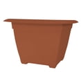 thumbnail image 1 of Bloem Dayton 15" Terra Cotta Recycled Plastic Square Box Planter for Indoor and Outdoor Gardening, 1 of 6