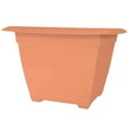 thumbnail image 1 of Bloem 15-in Dayton 100% Recycled Plastic Square Deck Box Planter - Coral Color, 1 of 6