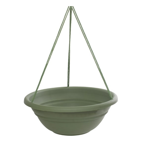 Bloem 17 in. Dia. Resin Hanging Basket Living Green