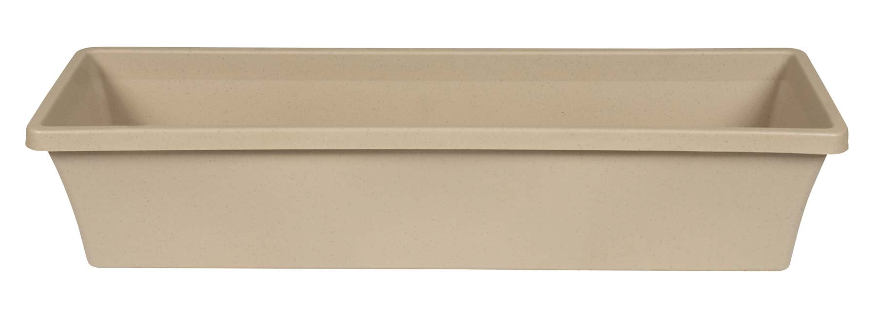 Taupe 24-Inch Plastic Resin Window Box Planter