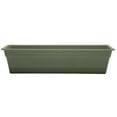 thumbnail image 1 of Bloem 30-in Wide Dura Cotta Resin Window Box Planter - Living Green, 1 of 7