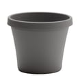 thumbnail image 1 of Bloem Terra 4" Diameter Round Resin Planter with Drainage Holes - Indoor, Outdoor, 0.25 Gallon Capacity, Lightweight, Fade-Resistant Garden Pot, Charcoal, 1 of 6