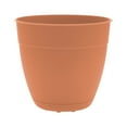 thumbnail image 1 of Bloem 8-in Dayton 100% Recycled Plastic Planter with Saucer - Coral Color, 1 of 6