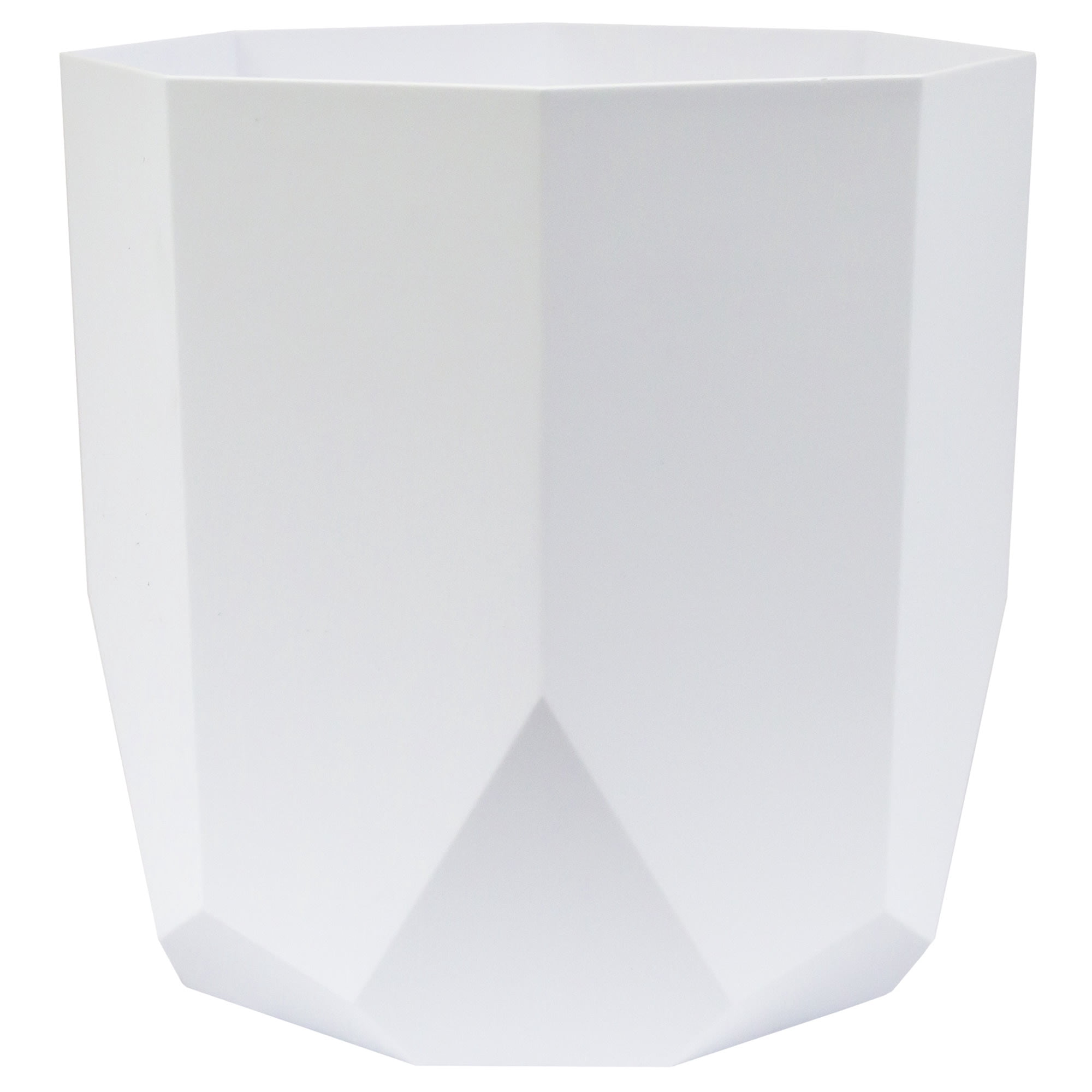Bloem 8-in Tuxton Geometric Resin Planter - Casper White - Walmart.com
