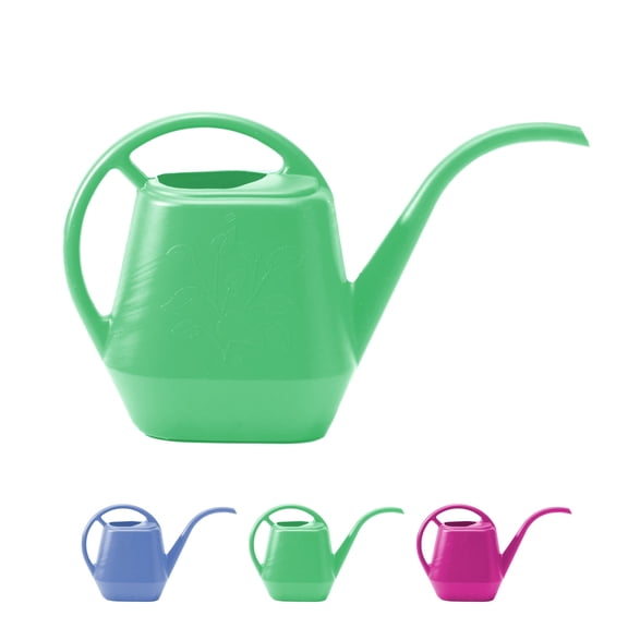 Bloem Aqua Rite 56 Fl Oz Plastic Watering Can -  Indoor & Outdoor, Narrow Spout, Comfortable Dual Handles for Flowers & Houseplants, Mint Green
