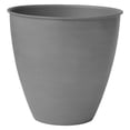 thumbnail image 1 of Bloem Arbor 10" Indoor Metal Cachepot - Decorative Planter with Powder-Coated Finish, Removable Drain Plug, Charcoal, 1 of 6