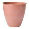 thumbnail image 1 of Bloem Arbor 12" Indoor Metal Cachepot - Decorative Planter with Powder-Coated Finish, Removable Drain Plug, Terra Cotta, 1 of 7