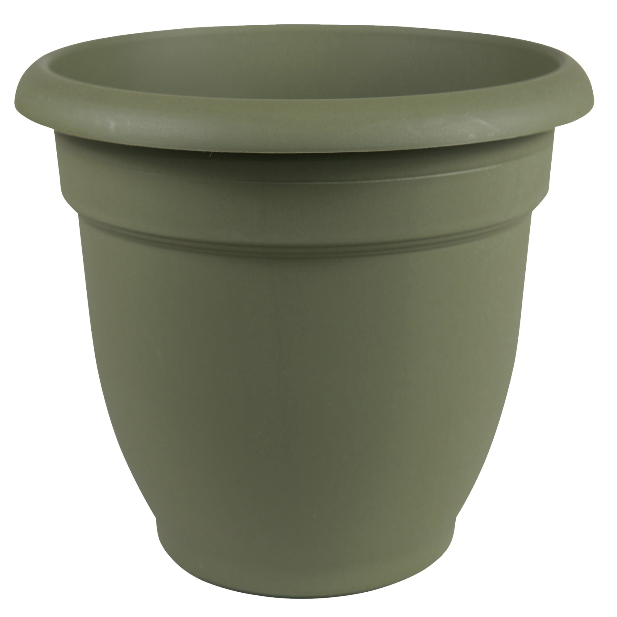 Bloem Ariana Pot Planter: 20" - Living Green - Durable Resin Pot, For Indoor and Outdoor Use, Gardening, Self Watering Disk Included, 11 Gallon Capacity