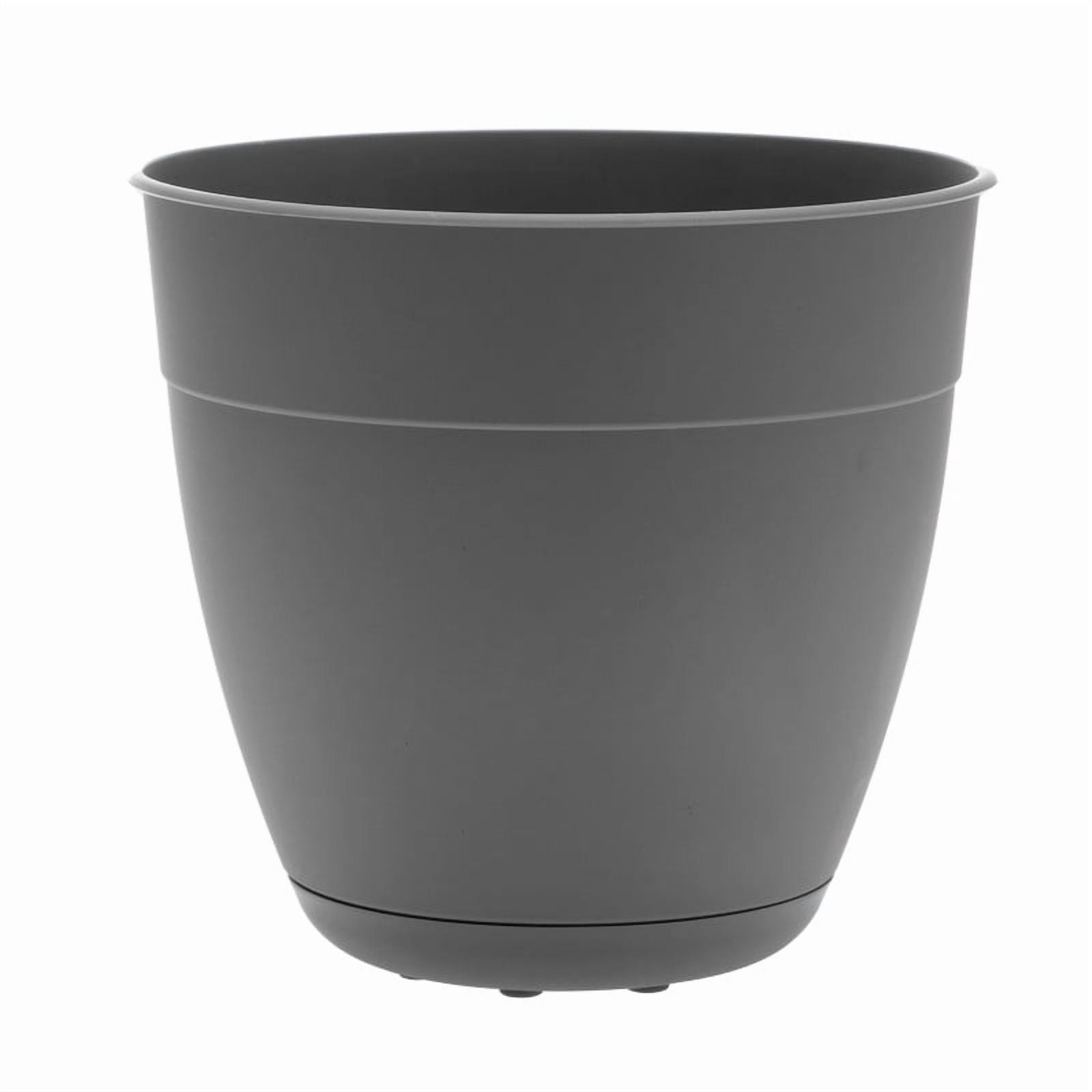 Bloem Dayton Vaso Con Sottovaso - 12 Pollici (28 Cm) - Verde Tartaruga - Plastica Riciclata 100% - Uso Interno/Esterno