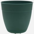 thumbnail image 1 of Bloem Dayton 16” Round Turtle Green Recycled Plastic Planter with Saucer Elevated Feet, 1 of 9