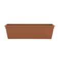 thumbnail image 1 of Bloem Dayton 24" Terra Cotta Recycled Plastic Rectangle Window Box Planter with Saucer Tray for Indoor and Outdoor Gardening, 1 of 5