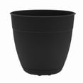 thumbnail image 1 of Bloem Dayton 6" Plastic Planter - 100% Recycled Plastic Indoor/Outdoor Garden Pot with Drainage Holes & Saucer Tray, Black, 1 of 2