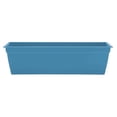 thumbnail image 1 of Bloem Dayton 24" Ocean Blue Recycled Plastic Rectangle Window Box Planter with Saucer Tray for Indoor and Outdoor Gardening, 1 of 7