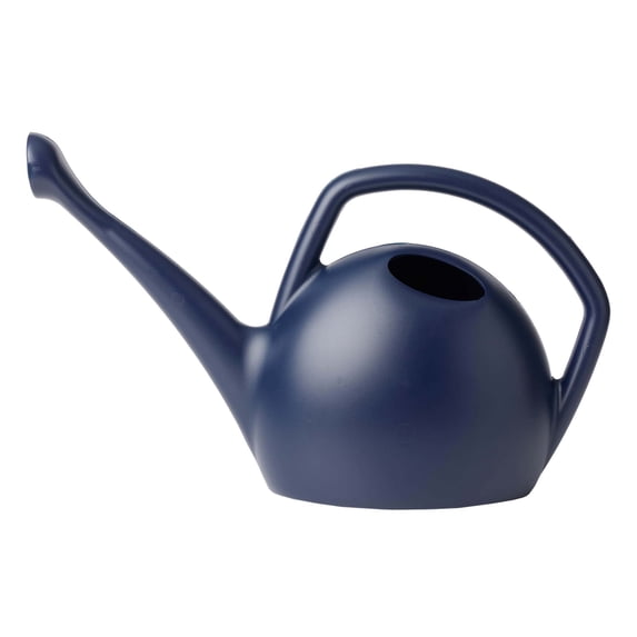 Bloem Rhino 2 Gallon (256 Fl Oz) Plastic Watering Can for Indoor/Outdoor Use, Navy
