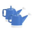 thumbnail image 1 of Bloem Deluxe 2 Gallon Plastic Watering Can - Indoor/Outdoor with 256 Fl Oz Capacity, Removable Nozzle, Shatterproof, Peri-Blue, 2-Pack, 1 of 7