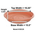 thumbnail image 1 of Bloem Dura Cotta Plant Saucer Tray 20" Terra Cotta, 1 of 2
