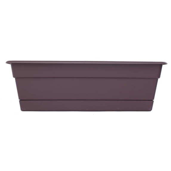 Bloem Dura Cotta Window Box Planter w/Tray 24" Exotica
