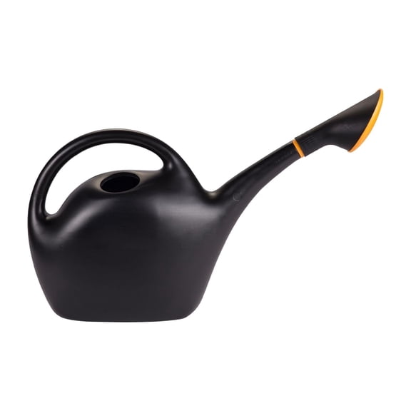 Bloem Easy Pour 1.6 Gallon (204 Fl Oz) Black Watering Can with Durable Construction, Dual Handles