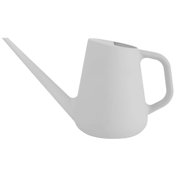 Bloem Fern Cement Gray 1.5 Liter Modern Resin Watering Can for Indoor and Outdoor Use