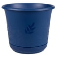 thumbnail image 1 of Bloem Freesia Planter w/Saucer 8 in. Deep Sea Blue, 1 of 7