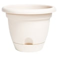 thumbnail image 1 of Bloem Lucca Self Watering Planter, 14", Taupe (LP1435), 1 of 8