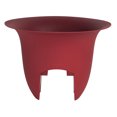 thumbnail image 1 of Bloem Modica Deck Rail Planter 12 x 8.75 Plastic Round Burnt Red, 1 of 6