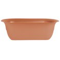 thumbnail image 1 of Bloem Modica Deck Rail Planter 26 x 8.75 Plastic Round Terracotta, 1 of 6