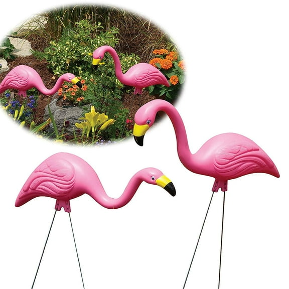 Bloem Pink Flamingo Garden Yard Statue 2-Pack G2