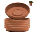 thumbnail image 1 of Bloem Terra 10" Plastic Plant Saucer, Lightweight Flower Pot Tray, Fits 10-inch Terra Planters, Terra Cotta, 6-Pack, 1 of 5