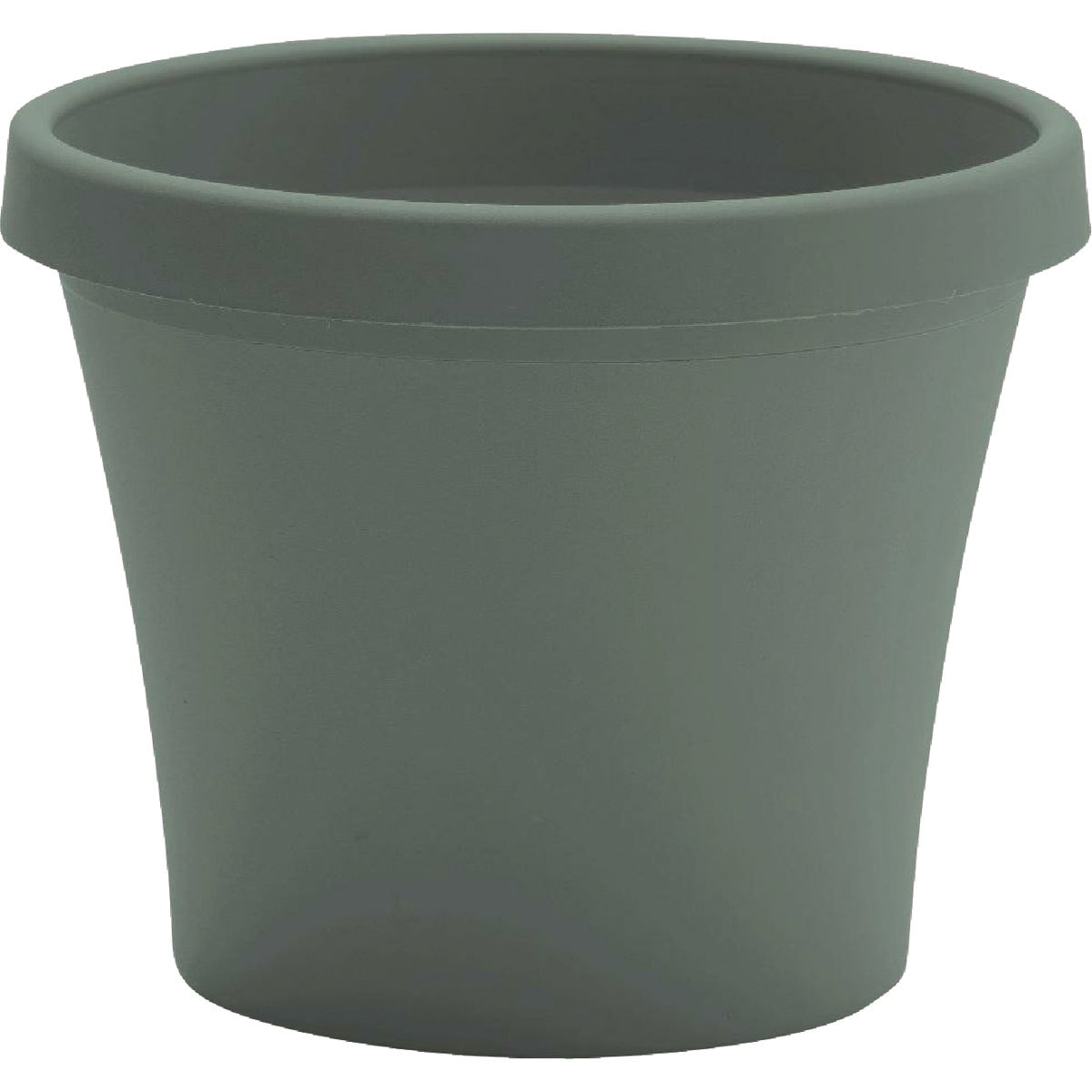 Bloem Terra 16" Diameter Round Basil Resin Planter Pot with Pre-Drilled Drainage Holes for Indoor and Outdoor Gardening