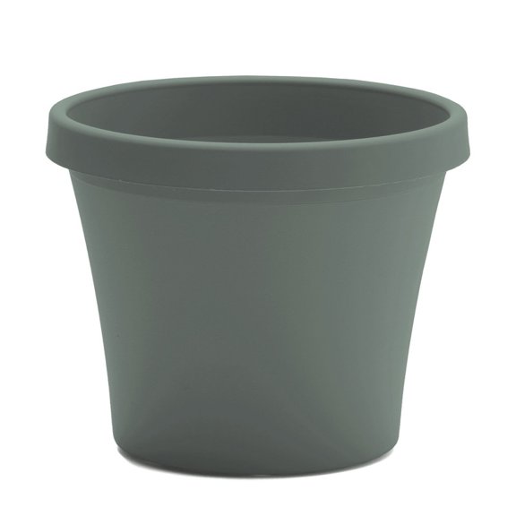 Bloem Terra 4" Round Plastic Planter with Drainage Holes - Indoor/Outdoor, 0.25 Gallon Capacity, Lightweight Garden Pot, Basil