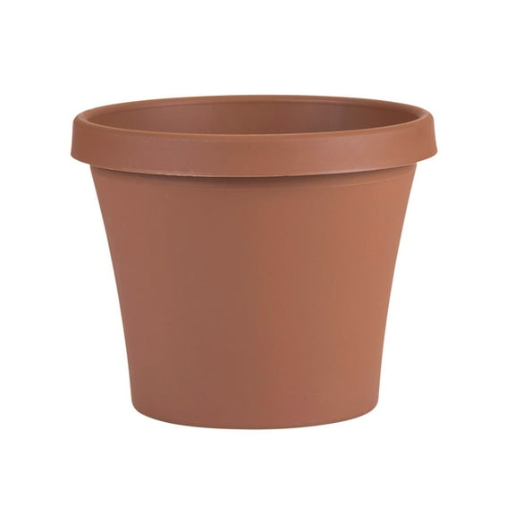 Bloem 14-in Terra Round Resin Planter - Terra Cotta Color (Saucer Not Included)