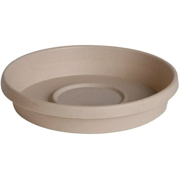 Bloem Terra Plant Saucer Tray 5.5 x 1 Plastic Round Taupe