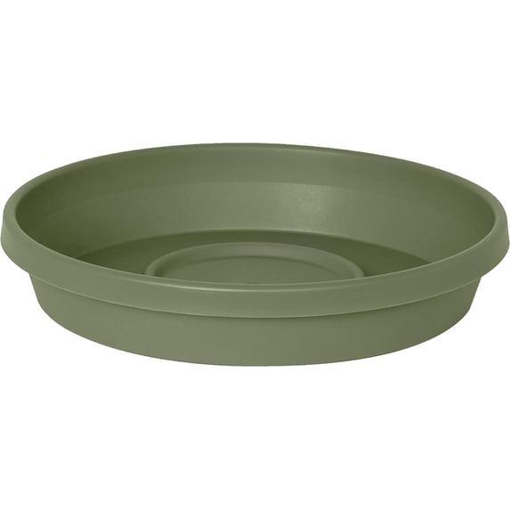 Bloem Terra Plant Saucer Tray for Planters 9-12" Living Green