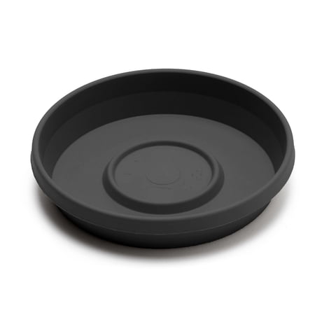 Bloem 14" Terra Round Plant Saucer, Lightweight UV-Resistant Resin Outdoor & Indoor Flower Pot Tray - Traditional Design and Durable for Garden and Home Decor - Fits 14-inch Planter Pots, Black
