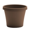 thumbnail image 1 of Bloem Terra 10" Diameter Round Resin Planter with Drainage Holes - Indoor, Outdoor, 2 Gallon Capacity, Lightweight, Fade-Resistant Garden Pot, Chocolate, 1 of 2