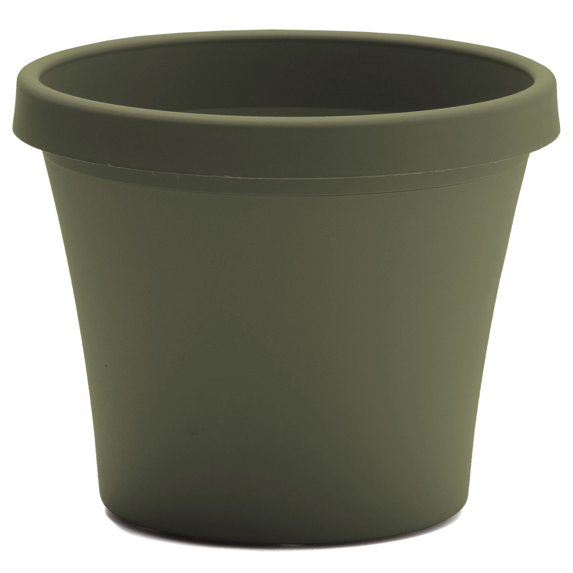 Bloem Terra Pot Round Planter: 14",  Living Green, (Saucer Not Included) Matte Finish, Durable Resin, Traditional Style Pot, For Indoor and Outdoor Use, Gardening, 5 Gallon Capacity