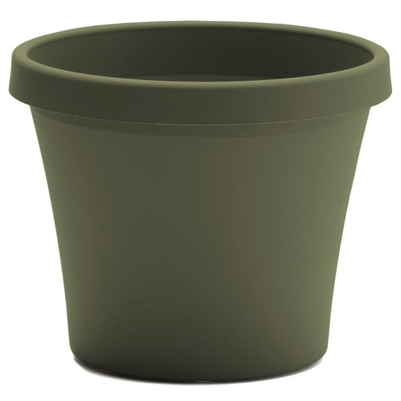 Bloem Terra Pot Round Planter: 20" - Living Green, (Saucer Not Included) Matte Finish, Durable Resin, Traditional Style Pot, For Indoor and Outdoor Use, 13.5 Gallon Capacity