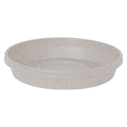 Bloem 6" Terra Round Plant Saucer, Lightweight UV-Resistant Resin Outdoor & Indoor Flower Pot Tray - Fits 6-inch Planters, Vanilla Bean