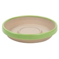 thumbnail image 1 of Bloem Terra Two-Tone Saucer 8" Taupe w/Honey Dew, 1 of 2
