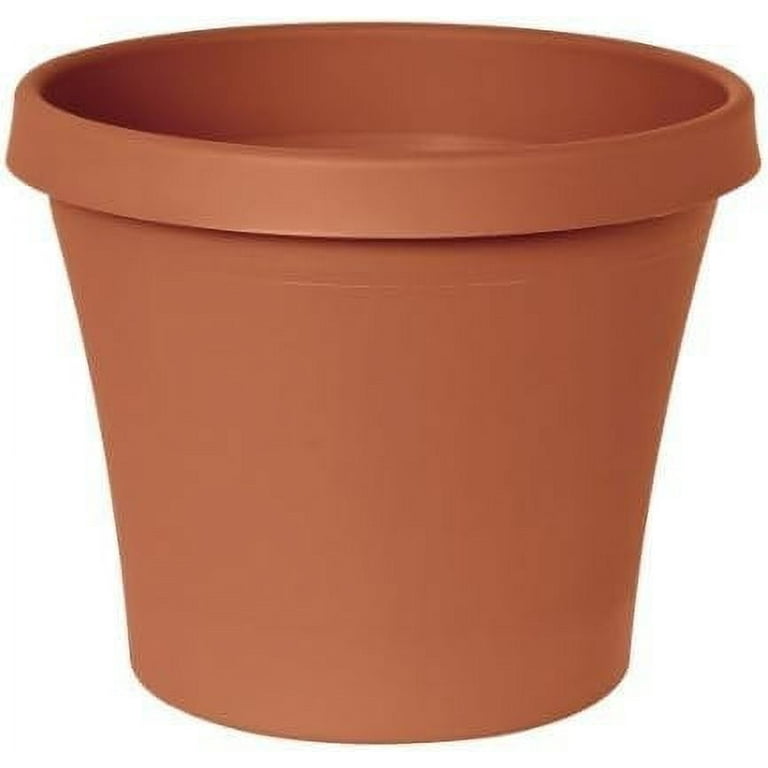 Bloem Terrapot 14.2 in. H x 16 in. Dia. Resin Traditional Planter Terracotta Clay Bloem Terrapot 14.2 in. H x 16 in. Dia. Resin Traditional Planter Terracotta Clay