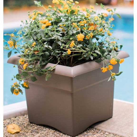 Bloem Veranda Deck Box Planter 18" Chocolate