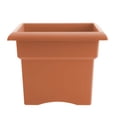 thumbnail image 1 of Bloem Veranda 18" Square Box Resin Planter - UV-Resistant, Indoor and Outdoor, Terra Cotta, 1 of 6