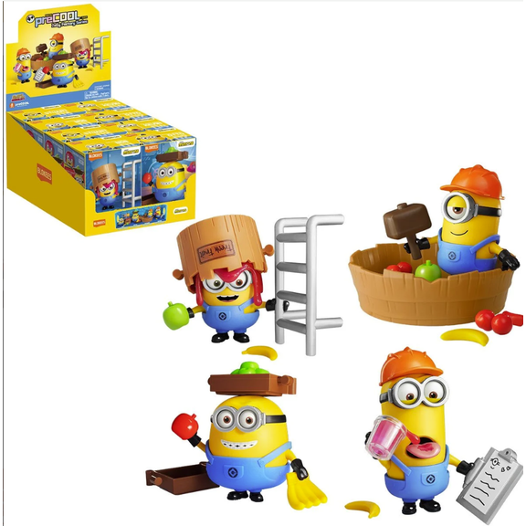 Blokees Minions preCOOL Jelly Factory Model Kit Case of 8 74839