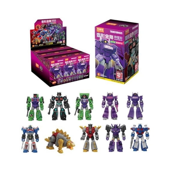 Blokees Transformers Galaxy Version 4 Fractured Space-Time Blind Box Case 9 Collectible Mini Model Kits