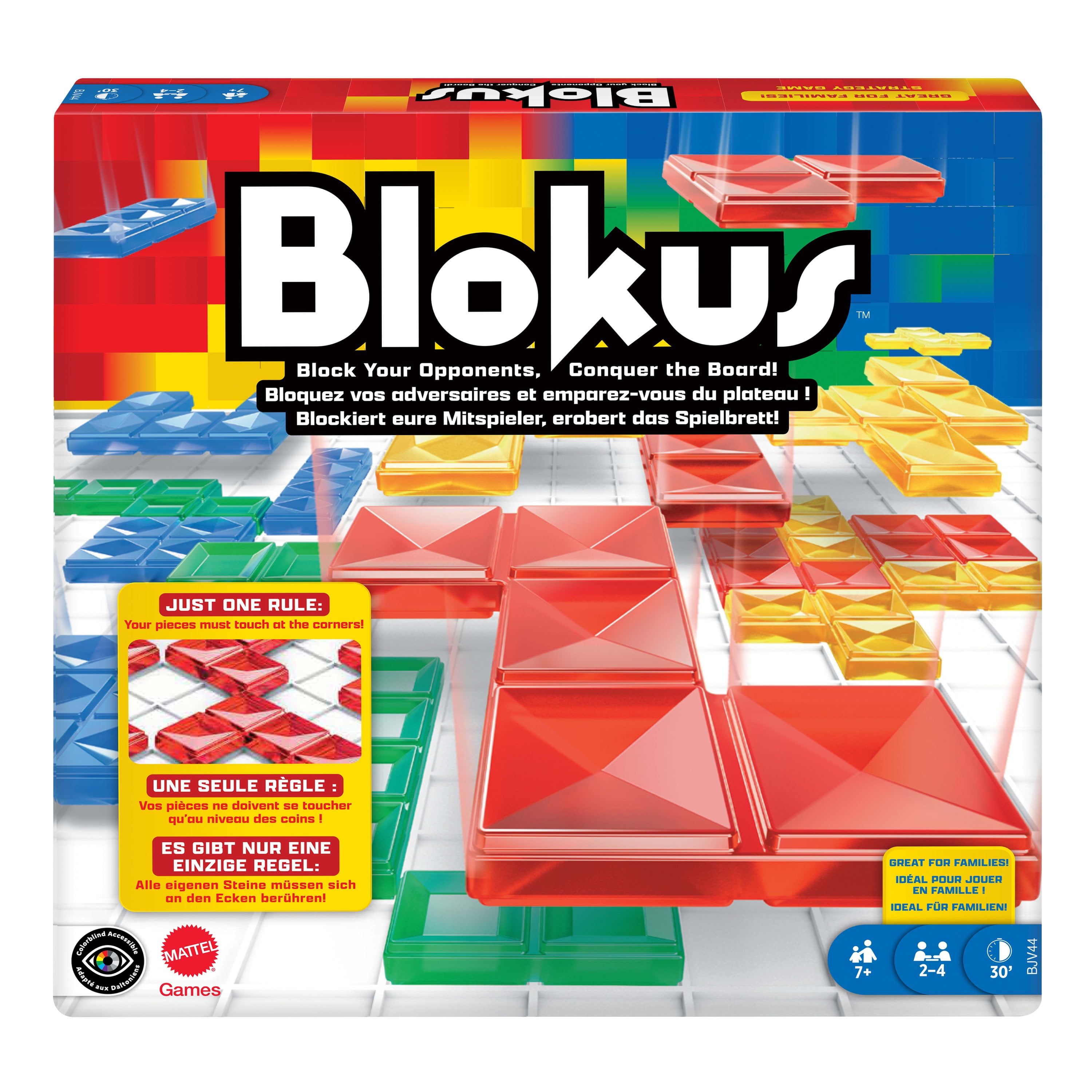Blokus Strategy Board Game, Family Game for Kids & Adults with Colorful Pieces & Just One Rule
