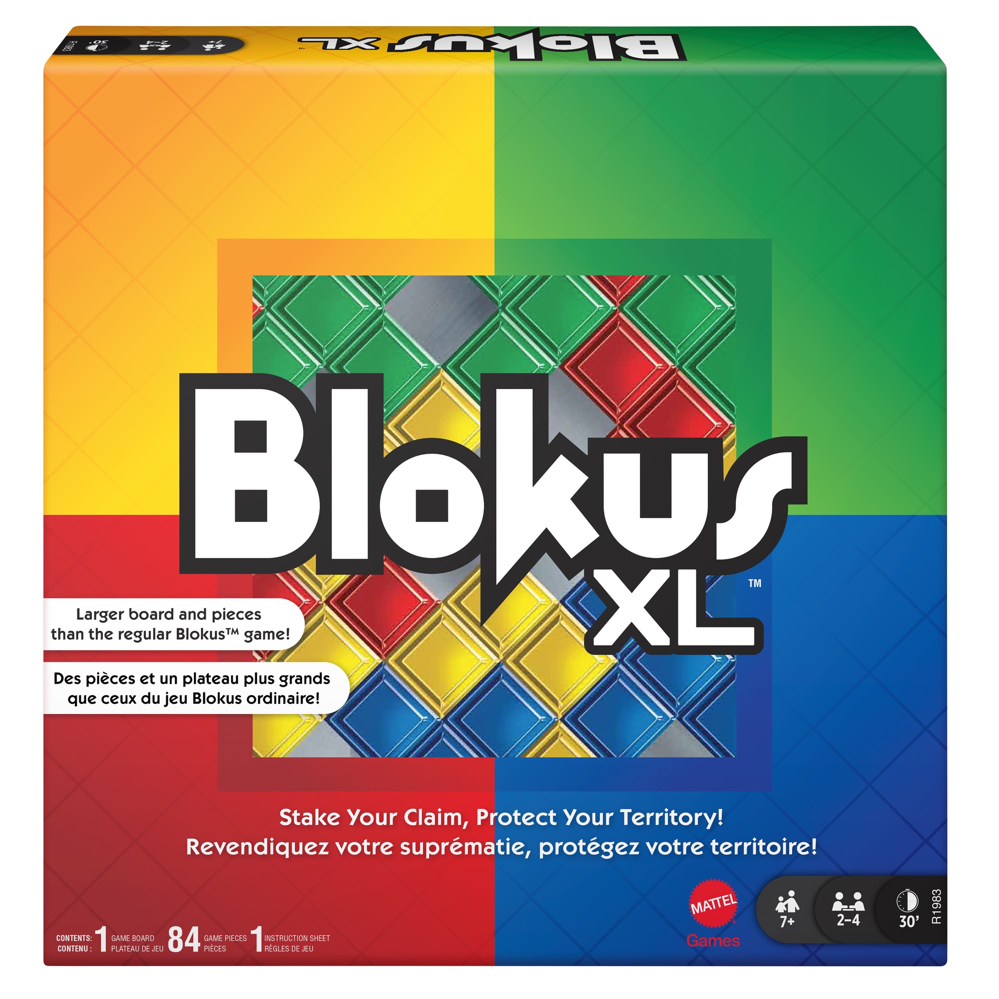 Blokus XL Family Board Games, Brain Games with Large Board and Pieces - image 1 of 6