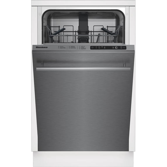 Blomberg DWS51502SS 18" ADA Compliant Built-In Dishwasher with Slim Tub, 5 Programs, 4 Functions, 48 dBA Noise Level, and Energy Star Qualified, in Stainless Steel