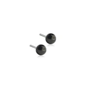 Blomdahl | Hypoallergenic | Black Titanium Ball Stud Earrings | Best Choice For Sensitive Ears